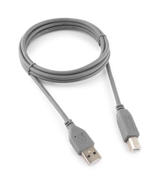 Кабель USB2.0 Pro Cablexpert CCP-USB2-AMBM-6G, AM/BM, 1.8м, экран, серый