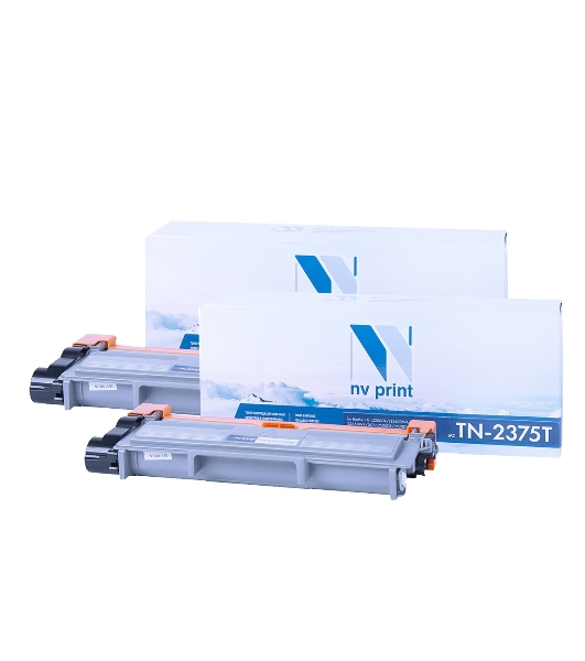 Картридж NVP совместимый NV-TN-2375T-SET2 для Brother HL-L2300DR/HL-L2340DWR/HL-L2360DNR/HL-L2365DWR/DCP-L2500DR/DCP-L2520DWR/DCP-L2540DNR/DCP-L2560DWR/MFC-L2700DWR/MFC-L2720DWR/MFC-L2740DWR/MFC-L2700DNR (2600k) (2 шт)