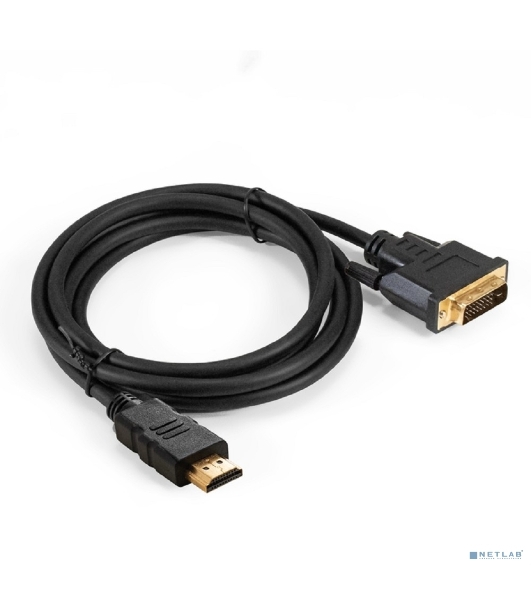 Кабель HDMI-DVI-D ExeGate EX-CC-HDMIM-DVI2M-2.0 (19M/(24+1)M, dual link, 2м, позолоченные контакты)