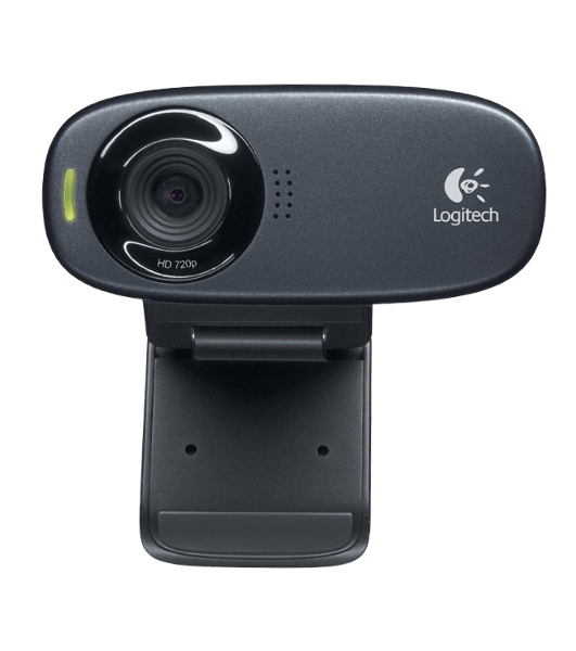 Веб-камера Logitech C310 HD 1280x720, 30 кадр/с, USB Type-A, микрофон (шумоподавление), автоосвещение, универсальное крепление