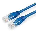 Патч-корд медный UTP Cablexpert PP10-1.5M/B cat.5e, 1.5м, литой, многожильный, синий, фото 1