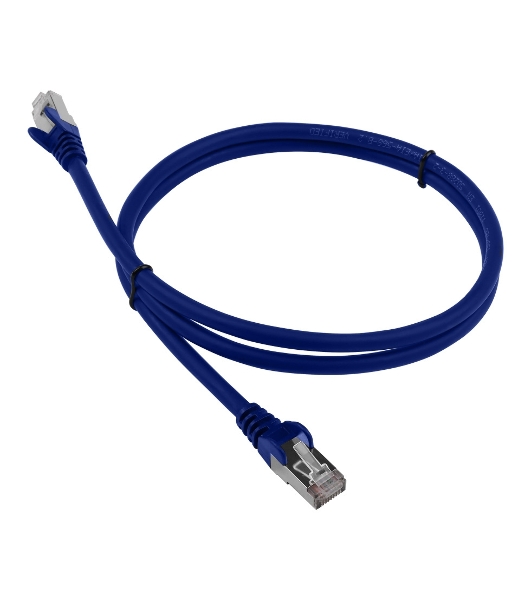 Патч-корд LANMASTER LSZH FTP cat.6, 0.5 м, синий