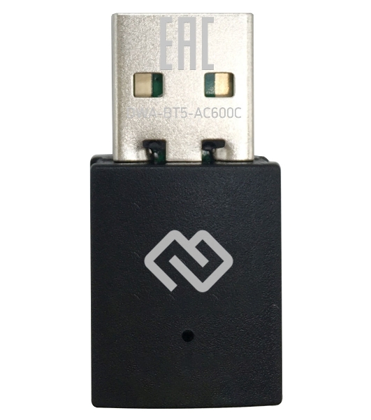Сетевой адаптер WiFi + Bluetooth Digma DWA-BT5-AC600C AC600 USB 2.0 (ант.внутр.) 1ант. (упак.:1шт)