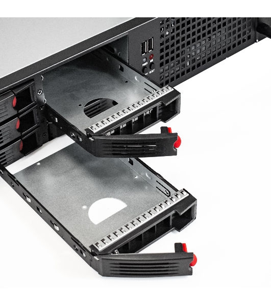 Серверный корпус ExeGate Pro 2U660-HS06 (RM 19', высота 2U, глубина 660, Redundant БП 2x550W, 6xHotSwap, USB)