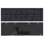 Клавиатура для ноутбука DNS Clevo P651 черная с рамкой с подсветкой, фото4