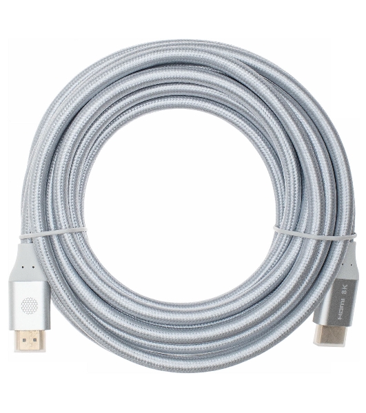 Кабель аудио-видео Cactus CS-HDMI.2.1-5 HDMI (m)/HDMI (m) 5м. Позолоченные контакты серебристый