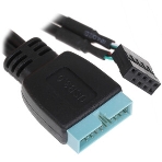 Кабель Cablexpert Внутренний USB2 - USB3 кабель, 9pin/19pin, 0.3m (CC-U3U2-01), фото4
