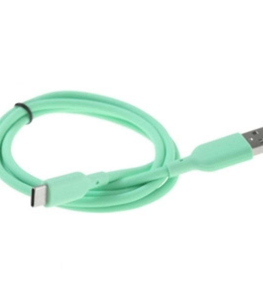 Кабель Qumo Type-С кабель, 1м, USB 2.0, 5В, 2А, 10Вт, тканевая оплетка, стальной коннектор, серый космос