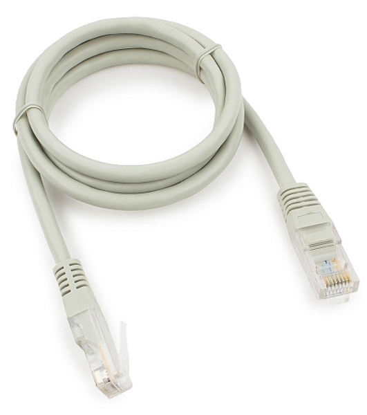 Патч-корд медный UTP Cablexpert PP10-1M cat.5e, 1м, литой, многожильный, серый