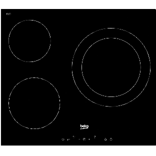 Встраиваемая электрическая варочная поверхность Beko HIC 63401 T, Черный