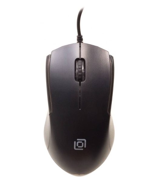 Мышь проводная Oklick 245M черный, 1000 dpi, USB, кнопки - 3