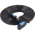 Кабель-удлинитель Vention USB 3.0 AM/AF - 3 м плоский VAS-A13-B300, фото2