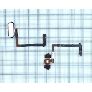 Кнопка HOME в сборе с механизмом и шлейфом для Samsung Galaxy S6 SM-G920F, белый