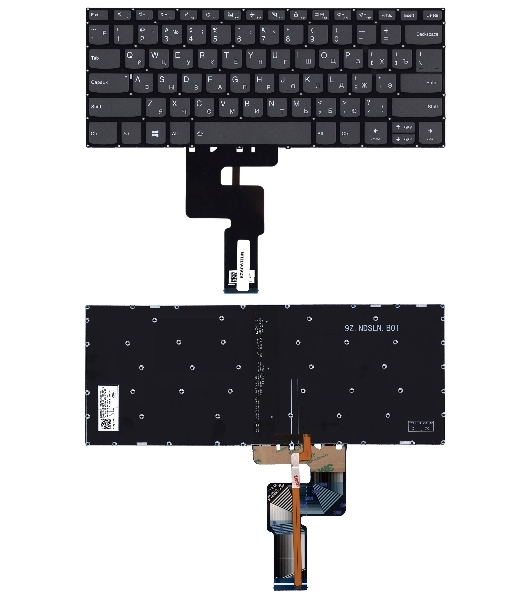 Клавиатура для ноутбука Lenovo IdeaPad 330S-14 черная с подсветкой