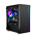 Компьютерный корпус без блока питания PCCOOLER LM300 ARGb BK, Flat Mid Tower, черный, TG, 0.45 SPCC, 1x120мм mATX, mITX 170/330/150мм 2x2.5', 2x3.5', 5xPCI 1xUSB-A 3.0, 2xUSB-A 2.0 375x205x427мм, фото8