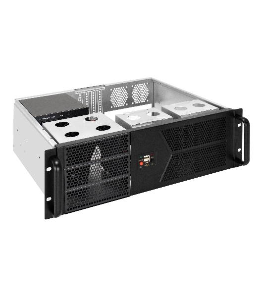 Серверный корпус ExeGate Pro 3U400-07 (RM 19', высота 3U, глубина 400, БП 1100RADS, 2*USB)