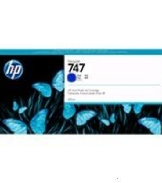 Картридж струйный HP 747 хроматический синий, для HP DesignJet Z9+ 300-ml