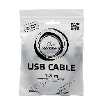 Кабель USB2.0 Pro Cablexpert CCP-USB2-AMBM-6G, AM/BM, 1.8м, экран, серый, фото4