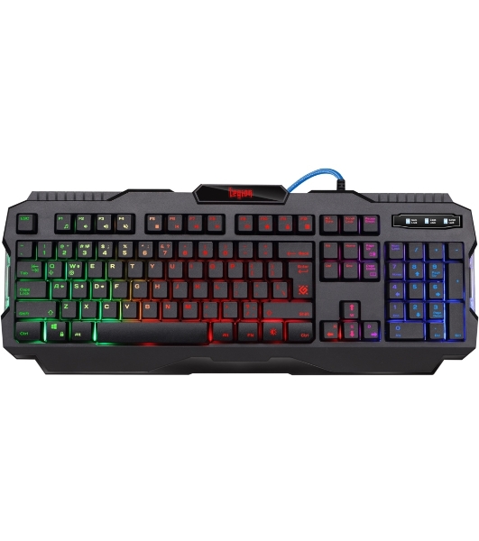 Клавиатура проводная Defender Legion GK-010DL RU, USB, черный