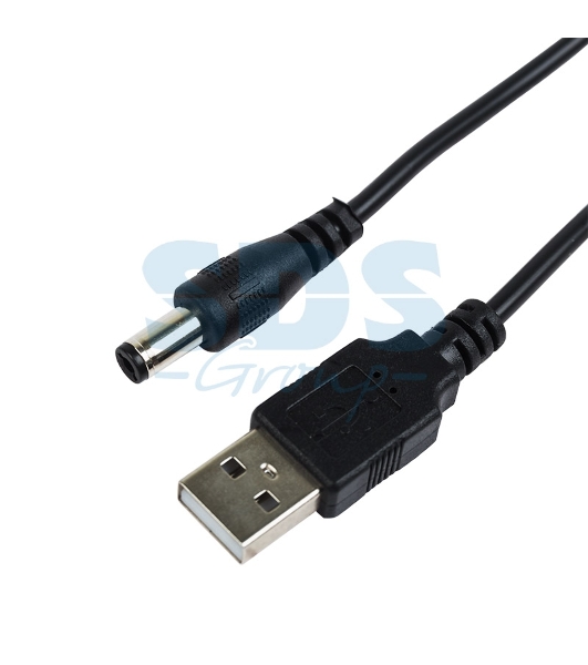 Кабель Rexant USB штекер - DC разъем питание 2,1х5,5 мм, 1,5 м