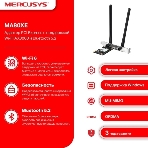 Сетевой адаптер Wi-Fi + Bluetooth Mercusys MA80XE AX3000 PCI Express (ант.внеш.несъем.) 2ант., фото8