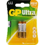 Батарея GP Ultra Alkaline 24AU LR03 AAA (2шт), фото 1
