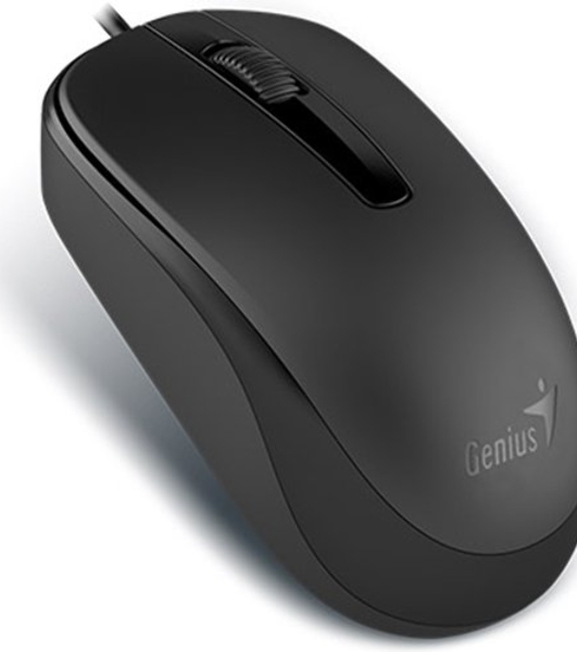 Мышь проводная Genius DX-120 черный, 1000 dpi, USB, кнопки - 3