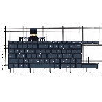 Клавиатура для ноутбука Asus ZenBook Duo UX481 черная с подсветкой, фото2