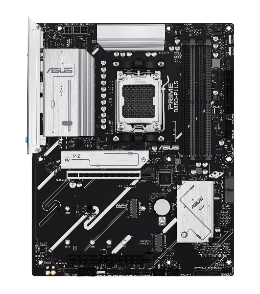Материнская плата ASUS PRIME B850-PLUS, AM5, AMD B850, 4xDDR5, 4xSATA, 3xM.2, 1xPCIe 5.0 x16, 1xPCIe 4.0 x16, 1xDP, 1xHDMI, 1x2.5Gb LAN, 4xUSB-A 10Gbps, 1xUSB-C 10Gbps, 2xUSB-A 5Gbps, 2xUSB-A 2.0, 3x3.5 мм, 7.1, ATX