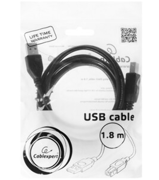 Кабель USB2.0 Cablexpert CCB-USB2-CMAPO1-2MW, Type-C/Lightning, издание Classic 0.1, 3A, 20Вт, 2м, белый, коробка