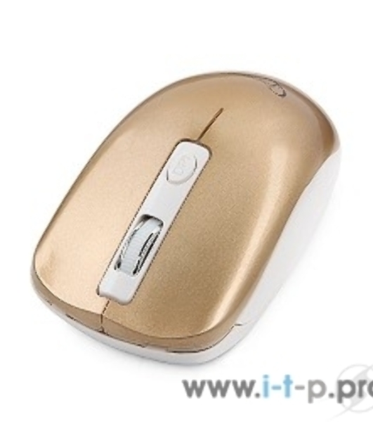 Мышь беспроводная Gembird MUSW-400-G золотой, 1600 dpi, радиоканал, USB, кнопки - 4