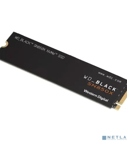 Накопитель SSD WD 1Tb Black SN850X, M.2(22x80мм), NVMe, PCIe 4.0 x4, 3D TLC, R/W 7300/6300Mb/s, IOPs 800 000/1 100 000, TbW 600, DWPD 0.3 (12 мес.)