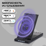 Беспроводное зарядное устройство Buro CWC-QC5 15W 3A (QI) USB-C универсальное черный, фото5