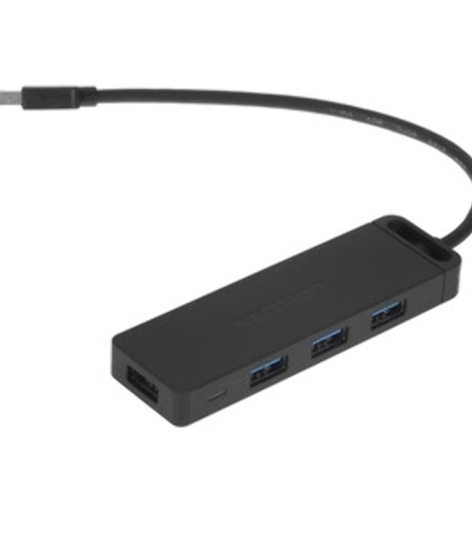 USB-концентратор Vention CHLBB, USB 3.0, USB 4 порта, USB