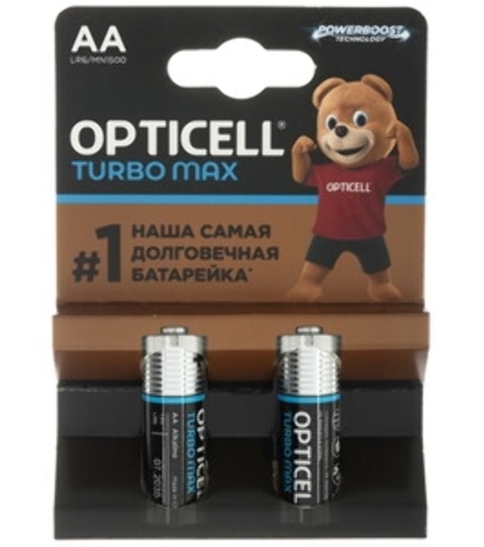 Батарея Opticell Turbo MAX LR6 AA (12шт) блистер
