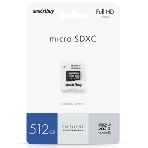 Флеш карта MicroSDXC 512Gb Smartbuy Class 10 PRO U3 R/W:90/70 MB/s, адаптер в комплекте, фото 1