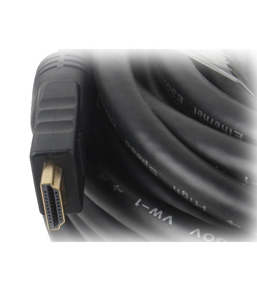 Кабель Cablexpert HDMI CC-HDMI4-30M, 19M/19M, v1.4, медь, позол.разъемы, экран, усилитель сигнала, 30м, черный, пакет