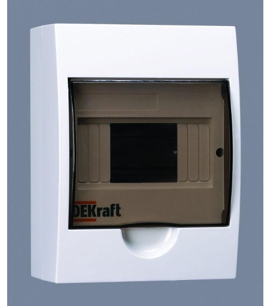 Корпус пластиковый навесной 6мод. IP41 ЩРН-П-6 DEKraft 31009DEK