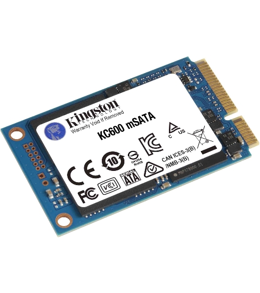 Накопитель SSD Kingston KC600, 1Tb, mSATA, R/W 550/520