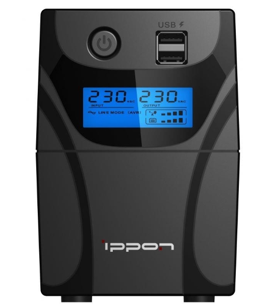 Источник бесперебойного питания Ippon Back Power Pro II 800 480Вт 800ВА черный