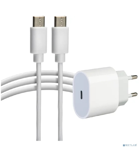 Сетевое зарядное устройство Rexant USB-C, 20Вт в комплекте с кабелем USB-C – USB-C