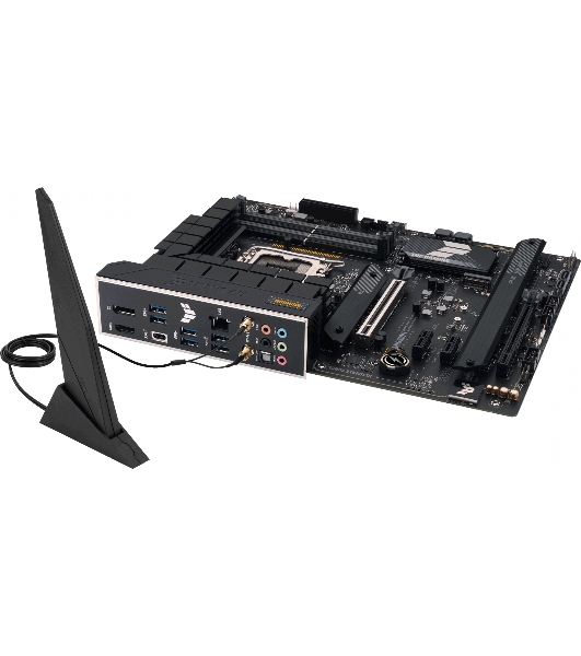 Материнская плата ASUS TUF GAMING H770-PRO WIFI, LGA 1700, Intel H770, 4xDDR5, 4xSATA, 4xM.2, 1xPCIe 5.0 x16, 1xPCIe 4.0 x4, 2xUSB-A 3.2 Gen 2, 4xUSB-A 3.2 Gen 1, 1xUSB-C 3.2 Gen 2x2, 1x2.5Gb LAN, 5x3.5 мм, 7.1, Standard-ATX