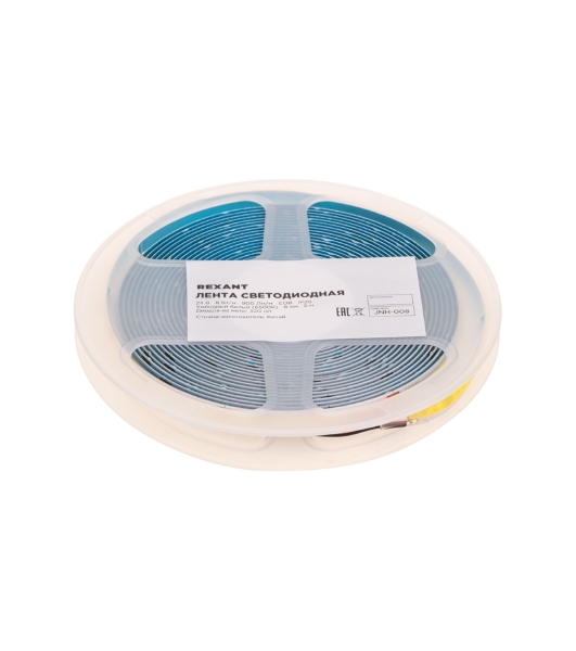 Лента светодиодная Rexant 24В, COB 8Вт/м, 320 LED/м, 6500K, 8мм, 5м, IP20