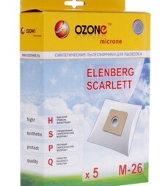 Многоразовый мешок для пылесоса OZONE microne multiplex MX-26 синтетический
