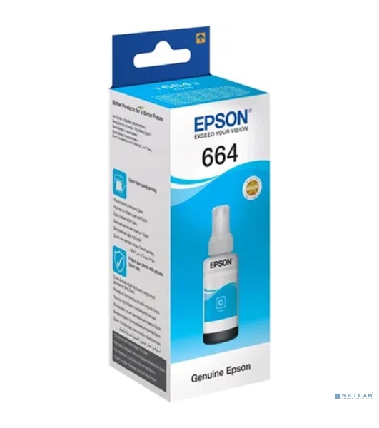 Чернила для Epson C13T66424A Epson L100 (cyan) 70 мл