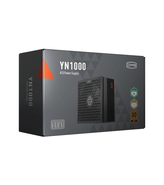 Блок питания PCCooler P5-YN1000-G1F, 1000Вт, 80 PLUS Gold, 135мм, модульный, черный