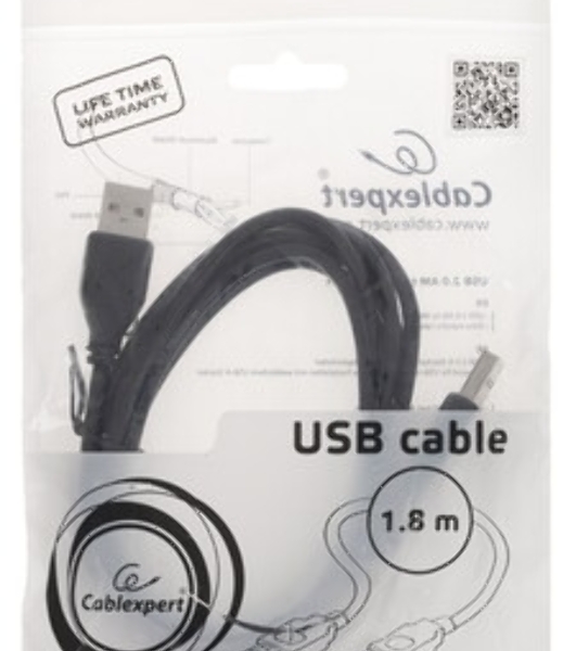 Кабель USB2.0 Cablexpert CC-G-mUSB01Bk-0.5M, AM/microB, серия Gold, длина 0.5м, черный, блистер