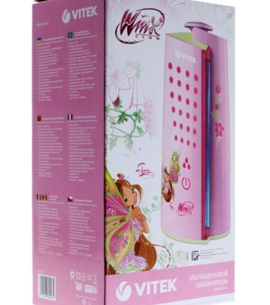 Увлажнитель воздуха Vitek WX-3101 розовый, 10 м², 1.3 л