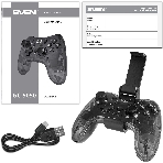 Геймпад SVEN GC-5050 черный Bluetooth Беспроводной виброотдача обратная связь (в компл.:держатель для смартфона/кабель USB) (SV-016029), фото14
