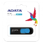 Флешка USB ADATA UV128 (AUV128-32G-RBE), 32Gb, USB 3.0, R/W 100/30, черный/синий, фото3